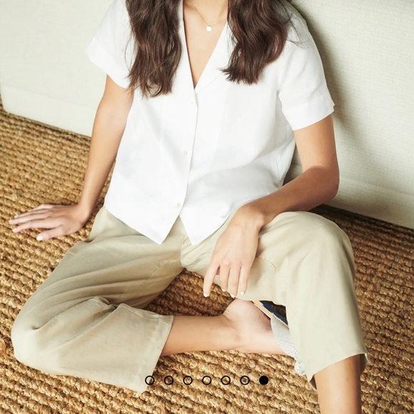 Quince Pants & Jumpsuits Nwt Quince 0 European Linen Pants Size L